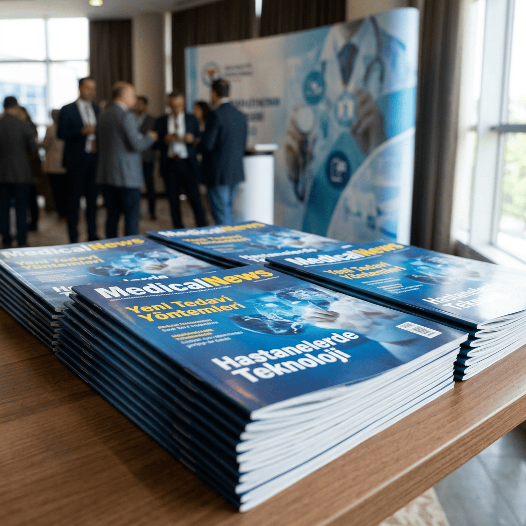 MedicalNews magazines featuring “Yeni Tedavi Yöntemleri” and “Hastanelerde Teknoloji”